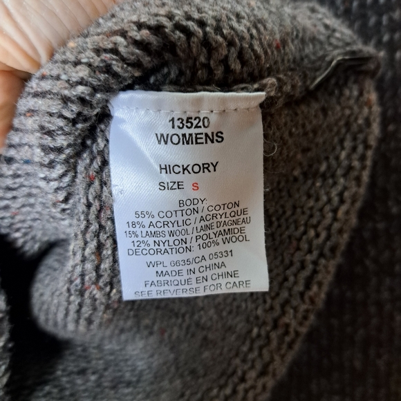 WOOLRICH Hickory Turtleneck Sweater Size Small - Cotton / Lambs Wool blend - Picture 7 of 11